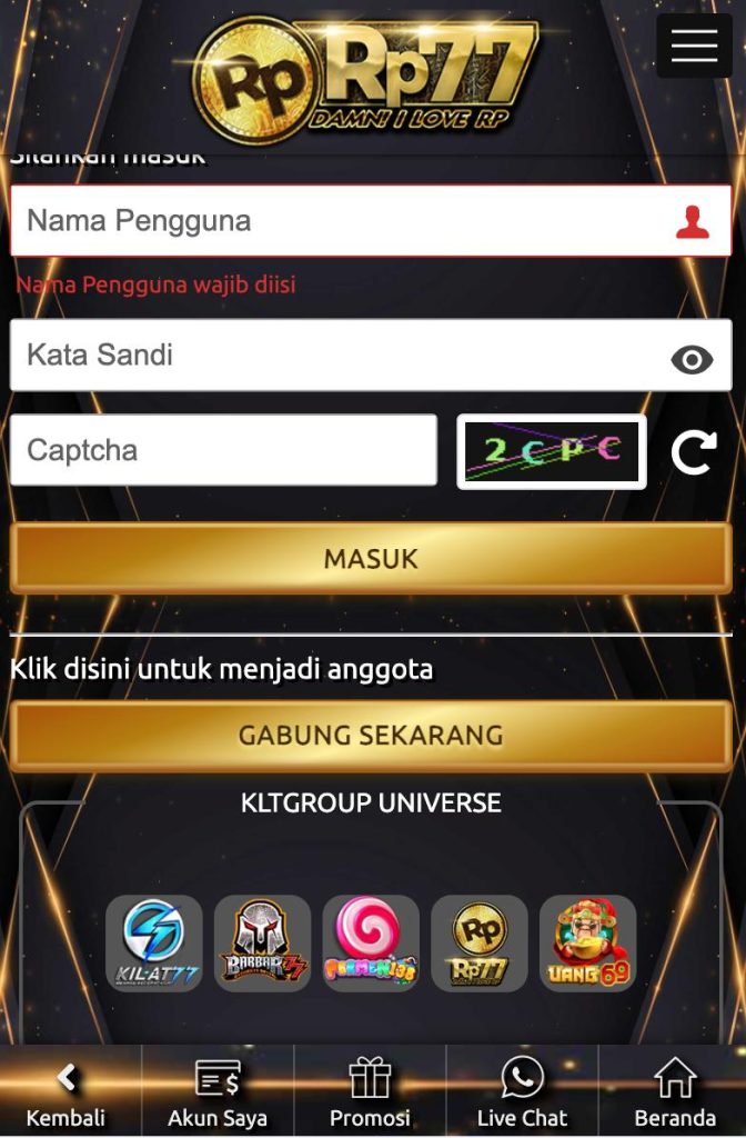 RP77 LOGIN
